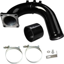 BETTERCLOUD 3" High Flow Silver Intake Elbow Tube Repalcement for 03-07 Dodge Ram 5.9L Cumm*ns Diesel